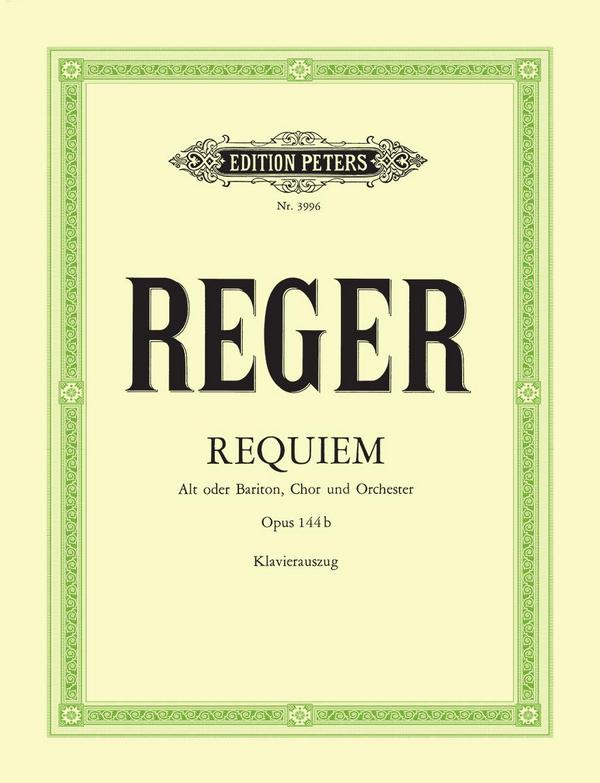 Requiem op.144b&nbsp;&nbsp;für Alt (Bariton), Chor und Orchester&nbsp;&nbsp;Klavierauszug