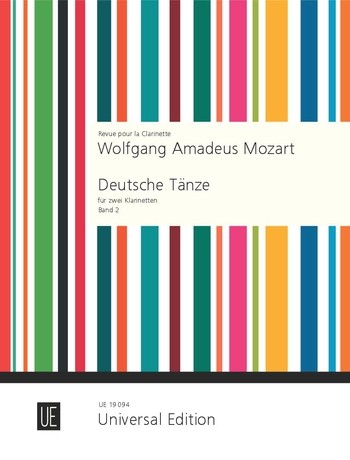 Deutsche Tänze Band 2&nbsp;&nbsp;für 2 Klarinetten&nbsp;&nbsp;Spielpartitur