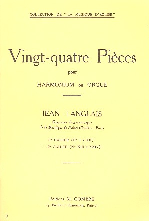 24 pièces vol.2 (nos.13-24)  pour harmonium (orgue)  