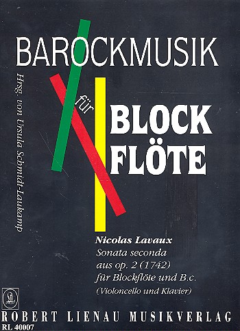 Sonata seconda (aus op.2)&nbsp;&nbsp;für Sopran-Blockflöte und Bc&nbsp;&nbsp;Partitur und Stimmen