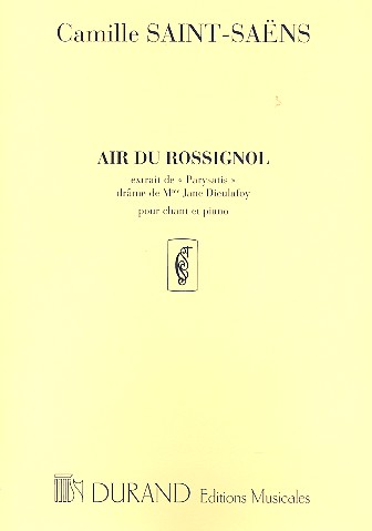 Air du rossignol pour tenor ou  soprano et piano  