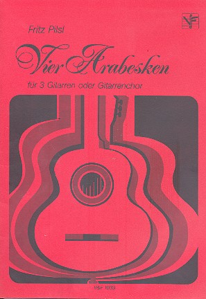 4 Arabesken für 3 Gitarren  Partitur und stimmen  