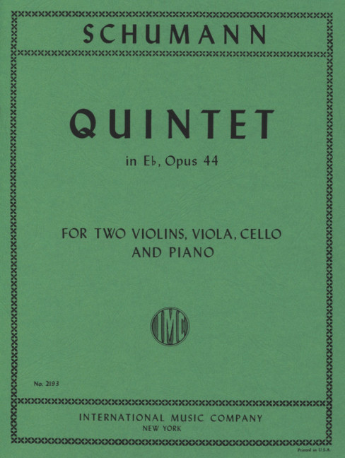 Quintet Eb major op.44&nbsp;&nbsp;for 2 violins, viola, cello and piano&nbsp;&nbsp;