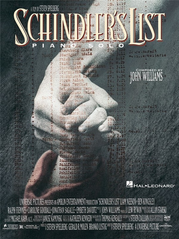 Schindler's List: Songbook&nbsp;&nbsp;piano solo&nbsp;&nbsp;