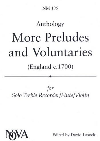 Anthology solo treble recorder  more preludes and voluntaries  (England ca. 1700)