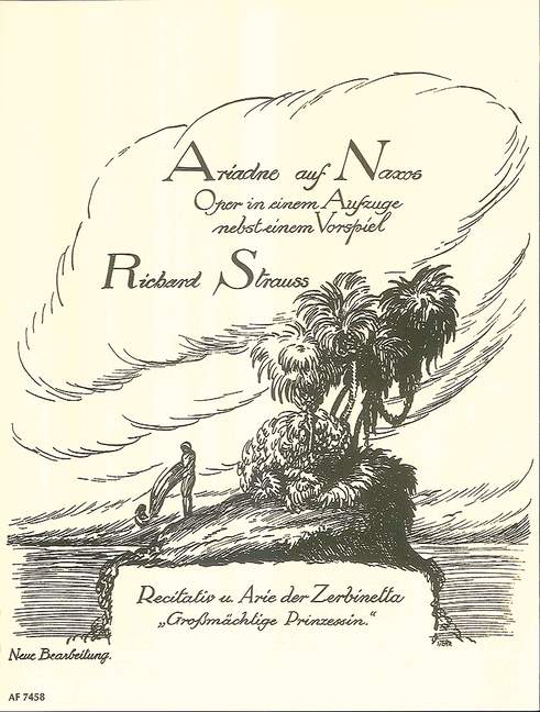 Grossmächtige Prinzessin - Rezitativ und Arie der Zerbinetta&nbsp;&nbsp;für Gesang und Klavier&nbsp;&nbsp;