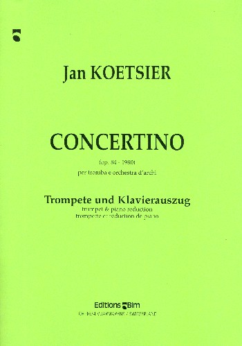 Concertino op.84 für Trompete und  Orchester für Trompete und Klavier  