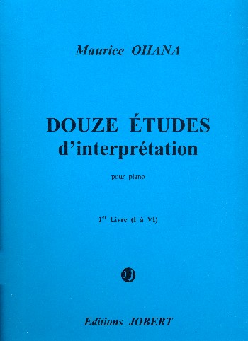 12 etudes d'interpretation vol.1  (nos.1-6) pour piano  Gottlieb, J., rev.