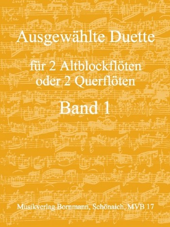 Ausgewählte Duette Band 1  für 2 Altblockflöten (Flöten)  