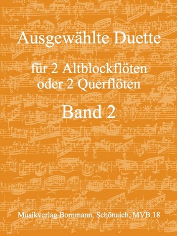 Ausgewählte Duette Band 2  für 2 Altblockflöten (Flöten)  