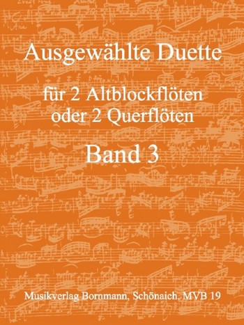 Ausgewählte Duette Band 3  für 2 Altblockflöten (Flöten)  