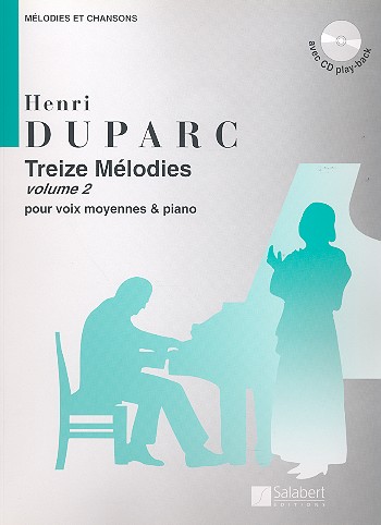 Mélodies vol.2 (+CD) pour voix  moyennes et et piano  