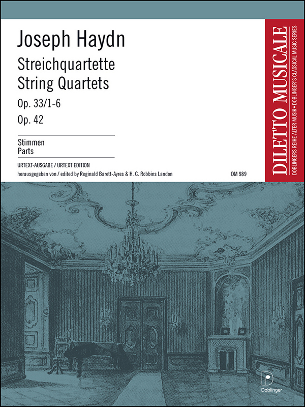 Streichquartette op.33,1-6 und op.42&nbsp;&nbsp;&nbsp;&nbsp;Stimmen