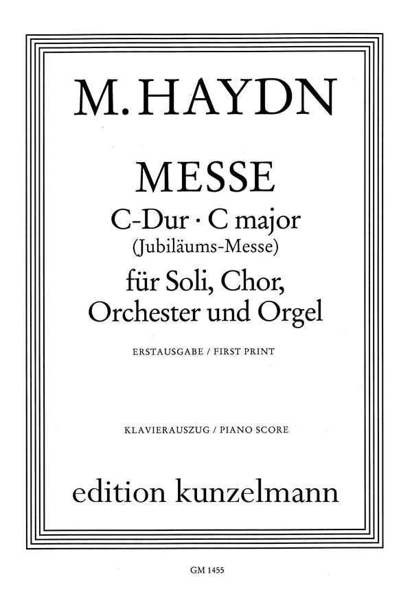Messe C-Dur  für Soli, gem Chor, Orchester und Orgel  Klavierauszug