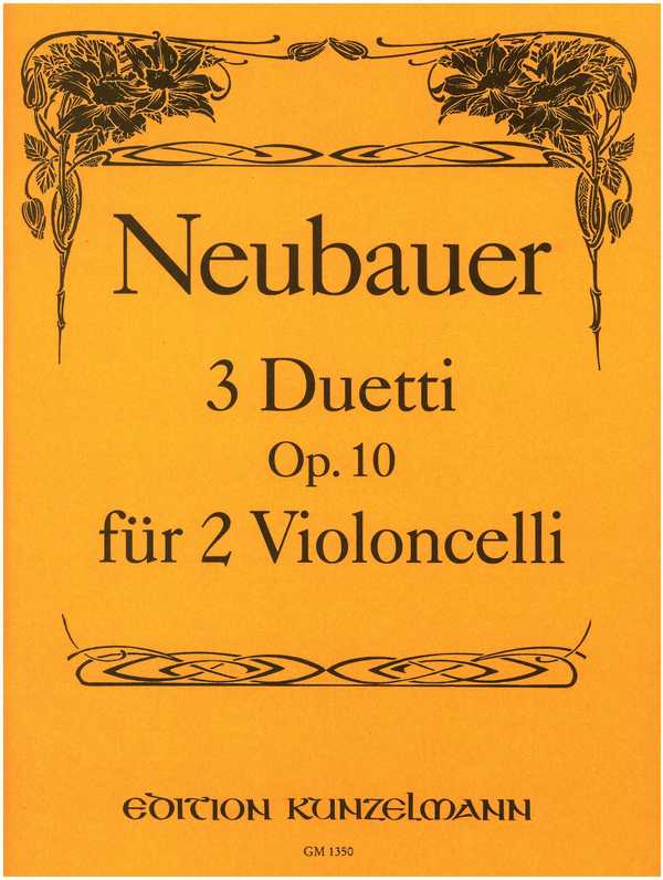 3 Duetti op.10  für 2 Violoncelli  Stimmen