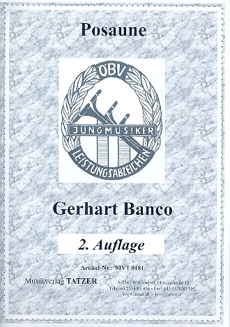 Etüden und Vortragsstücke für  Zugposaune  Jungmusikerleistungsabzeichen