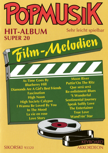 Popmusik Hit-Album Super 20:&nbsp;&nbsp;Filmmelodien&nbsp;&nbsp;