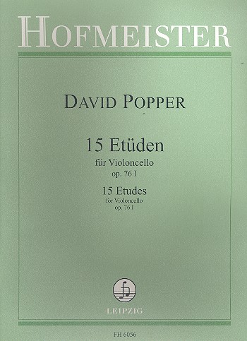 15 Etüden op.76,1  für Violoncello  
