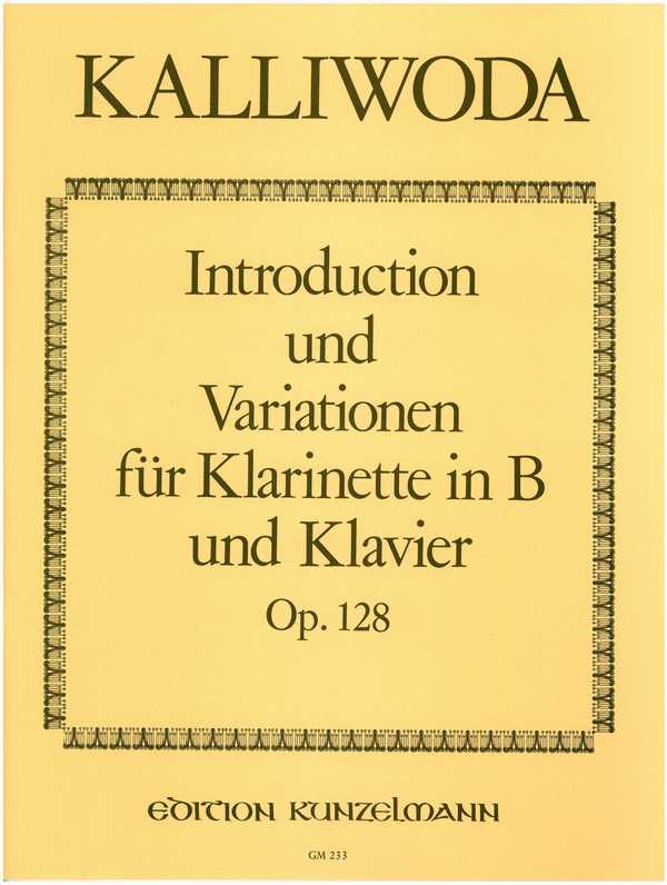 Introduction und Variationen op.128  für Klarinette und Klavier  