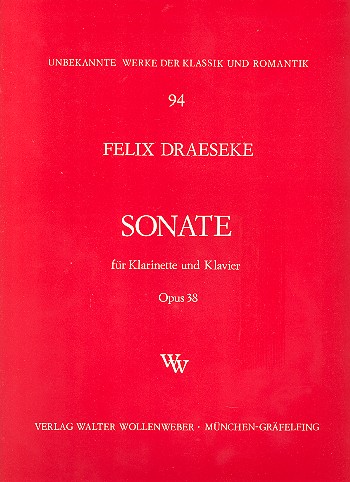 Sonate op.38  für Klarinette und Klavier  