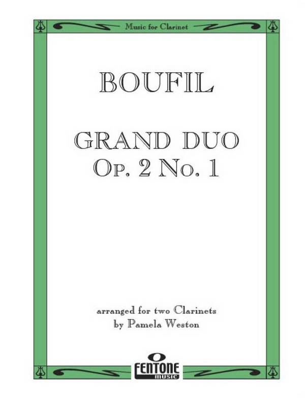 Grand duo op.2,1  for 2 clarinets  
