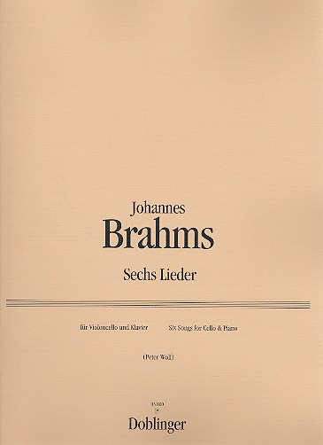 6 Lieder für Violoncello und  Klavier  