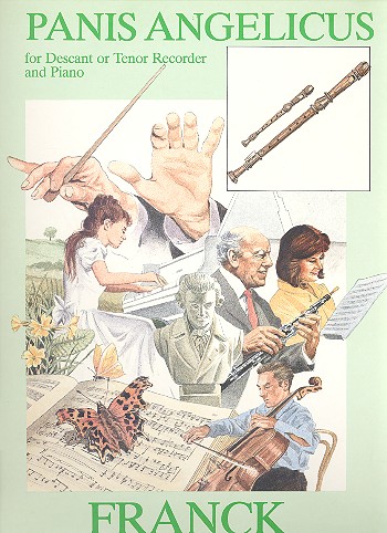 Panis angelicus for descant or  tenor recorder and piano  