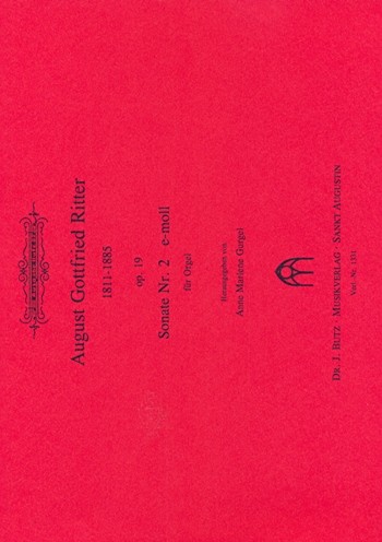 Sonate e-Moll Nr.2 op.19  für Orgel  