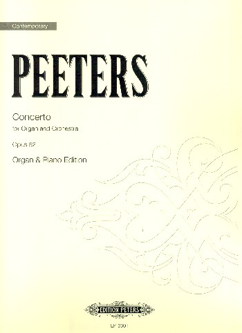 Concerto op.52 for organ and orchestra&nbsp;&nbsp;für Orgel und Klavier&nbsp;&nbsp;Orgelauszug