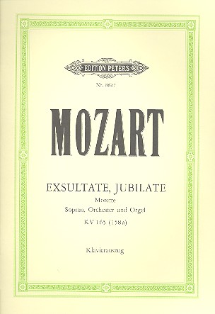 Exsultate jubilate KV165&nbsp;&nbsp;für Sopran, Orchester und Orgel&nbsp;&nbsp;Klavierauszug
