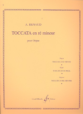 Toccata ré mineur op.108,1  pour orgue  