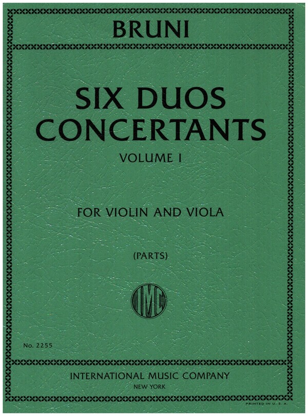 6 Duos concertants vol.1  for violin and viola  