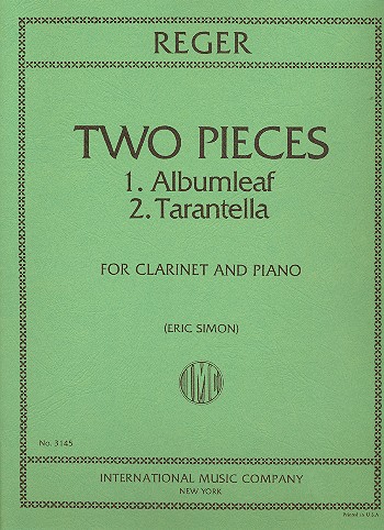 2 Pieces  for clarinet and piano  
