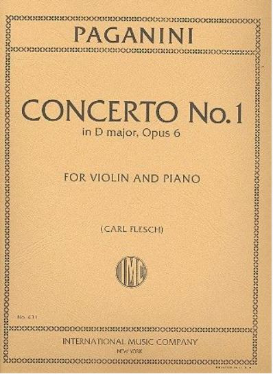 Concerto d Major no.1 op.6&nbsp;&nbsp;for violin and piano&nbsp;&nbsp;Flesch, Carl, ed.