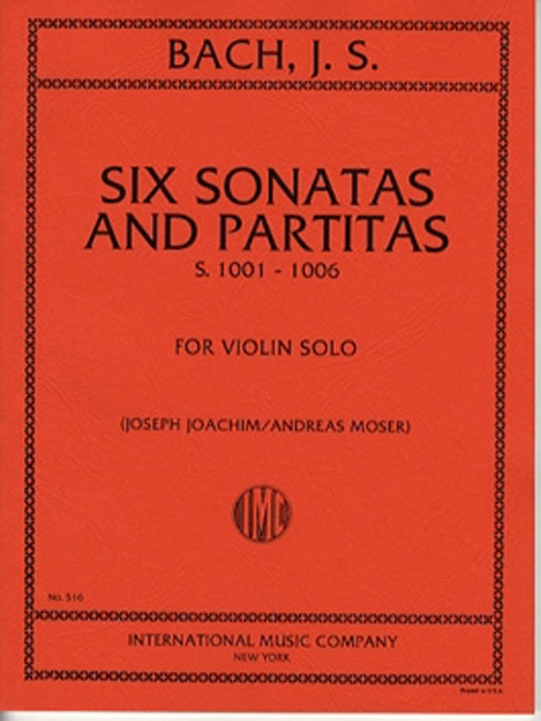 6 Sonatas and Partitas BWV1001-1006&nbsp;&nbsp;for violin&nbsp;&nbsp;JOACHIM