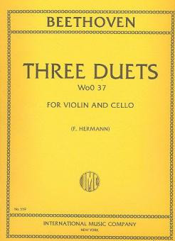 3 Duets WoO37  for violin and cello  