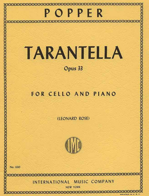 Tarantella op.33&nbsp;&nbsp;for violoncello and piano&nbsp;&nbsp;