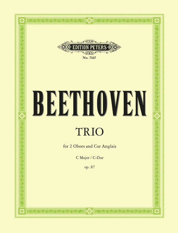 Trio C-Dur op.87&nbsp;&nbsp;für 2 Oboen und Englischhorn&nbsp;&nbsp;Stimmen