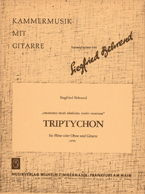 Triptychon für Flöte (Oboe) und  Gitarre  