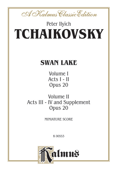 Swan Lake op.20 miniature score&nbsp;&nbsp;cplt. in 2 volumes&nbsp;&nbsp;