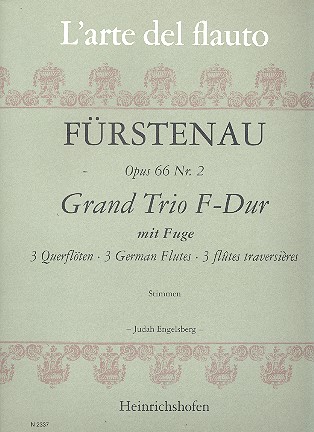 Grand Trio F-Dur mit Fuge op.66,2  für 3 Flöten  Stimmen