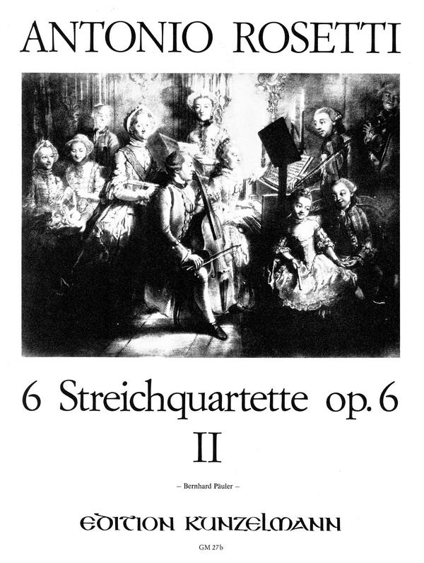 6 Streichquartette op.6 Band 2 (Nr.4-6)    Stimmen