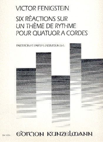 6 recreations sur un thème de rhythme  pour quatuor a cordes  Partitur und Stimmen