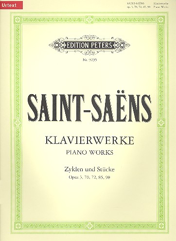 Klavierwerke Zyklen und Stücke op.3, 70, 72, 85, 90&nbsp;&nbsp;für Klavier&nbsp;&nbsp;