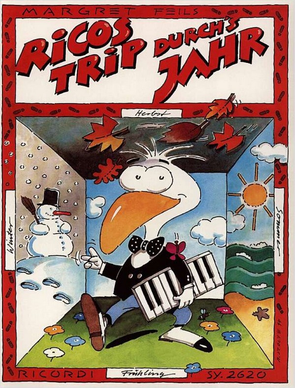 Ricos Trip durchs Jahr bekannte  und neue Liedvariationen zu den  4 Jahreszeiten für Klavier