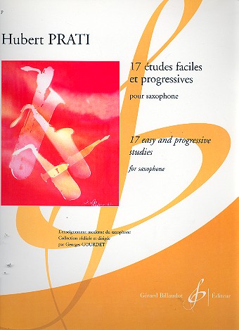 17 études faciles et progressives&nbsp;&nbsp;pour saxophone&nbsp;&nbsp;
