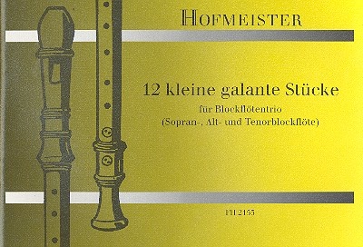 12 kleine galante Stücke für 3 Blockflöten  (SAT)  