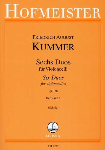 6 Duos op.156 Band 1  für 2 Violoncelli  