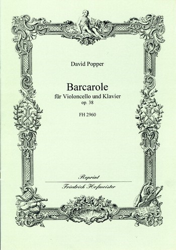 Barcarole op.38 für  Violoncello und Klavier  