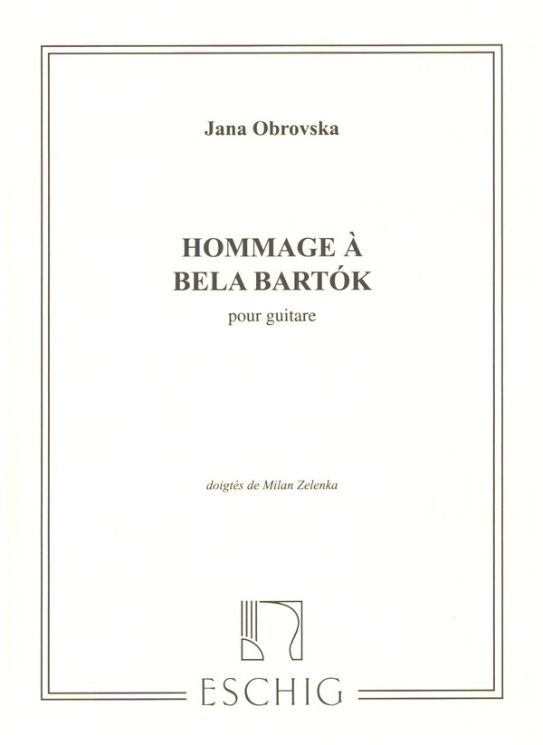 Hommage a Bartok&nbsp;&nbsp;pour Guitar&nbsp;&nbsp;